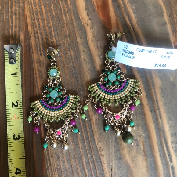 Colorful Chandelier Earrings - Picture 2 of 3